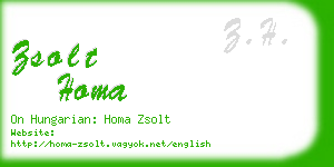 zsolt homa business card